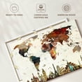 thumbnail image 6 of Elephant Stock Colorful Stains World Map Wall Art - Horizontal Canvas Wall Art - Living Room Wall Decor - Map Canvas - Red And White Decor - 36" x 24", 6 of 8
