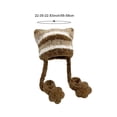 thumbnail image 3 of Women's Cat Beanie Crochet Hats Vintage Striped Winter Warm Elastic Cap Beanie Hat Y2K Accessories Slouchy Cat Ear Cap for Adults, 3 of 7