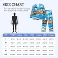 thumbnail image 4 of Sikiie Greek Island Windmills Painting Mens Pajama Set, Soft Warm Long Sleeve Sleepwear, Cozy Button-Down Pjs for Men-Large, 4 of 7