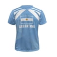 thumbnail image 4 of Mens Soccer Shirt Argentina Raglan Tops Short Sleeve Fashion T Shirt Graphic Basic Tees Summer Crew Neck Team for Football Top Fan Casual Tops TeeL, 4 of 4
