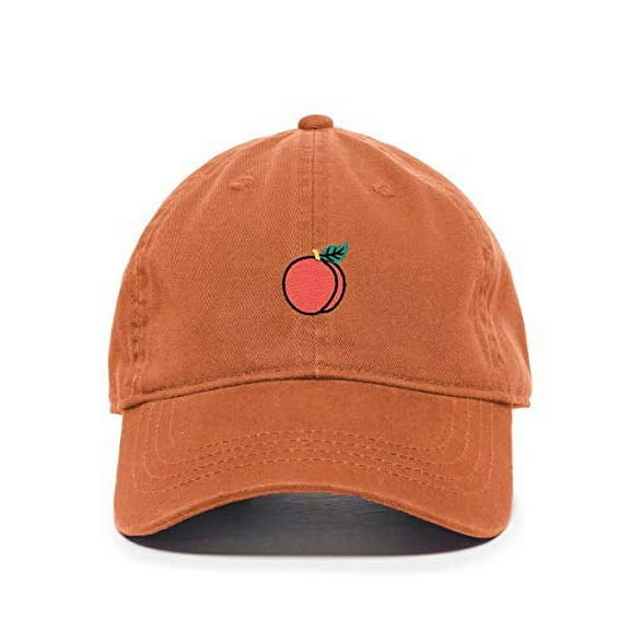 Tech Design Peach Baseball Cap Embroidered Cotton Adjustable Dad Hat
