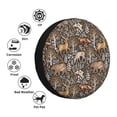 thumbnail image 4 of Gukieu Moose fox bear leaf tree Print Car Tire Cover, Adjustable Waterproof and Dustproof Tire Protection Cover, Suitable for SUV, Truck, Van-16 inch, 4 of 6