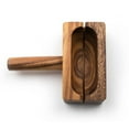 thumbnail image 3 of Ironwood Gourmet 28330 Local 338 Bagel Miter, Acacia Wood, 7 x 5.5 x 2.5 inches, 3 of 5