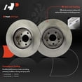 thumbnail image 5 of A-Premium 12.99 inch (330 mm) Front Vented Disc Brake Rotors + Ceramic Pads Kit Compatible with Select Mercedes-Benz Models - S430 2000-2002, S500 2000-2003, CL500 2001-2003, 6-PC Set, 5 of 9