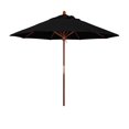 thumbnail image 5 of California Umbrella 9' Grove Series Patio Umbrella With Wood Pole Hardwood Ribs  Push Lift With Sunbrella 1A Wheat Fabric, 5 of 11