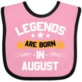 thumbnail image 3 of Inktastic Legends Are Born in August Boys or Girls Baby Bib, 3 of 4