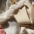 thumbnail image 4 of Comfortable Baby Girls Socks Lambswool Angel Wing Socks Unisex Boys Foot Wear Socks Solid Color for Children 3-10Y White, 4 of 4