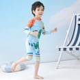 thumbnail image 4 of Boys Rash Guard Swimwear With UPF 50 Sun In Long Sleeve For Kids And Youth Quick-Dry Swimable Suit For Summer Water Activities, 4 of 7