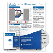 Learn Acrobat DC Deluxe Training Tutorial- Video Lessons, PDF Instruction Manual, Quick Reference Software Guide for Windows by TeachUcomp, Inc.