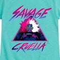 thumbnail image 3 of Disney Villains - Cruella Savage - Toddler & Youth Girls Short Sleeve Graphic T-Shirt, 3 of 5