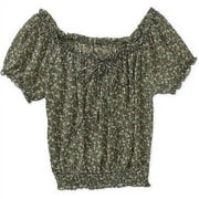 Susie Rose Juniors Plus Woven Peasant To