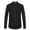Black, variant on Men's Solid Oxford Shirt Long Sleeve Dress Shirt Work Casual Button Down Shirts with Pocket