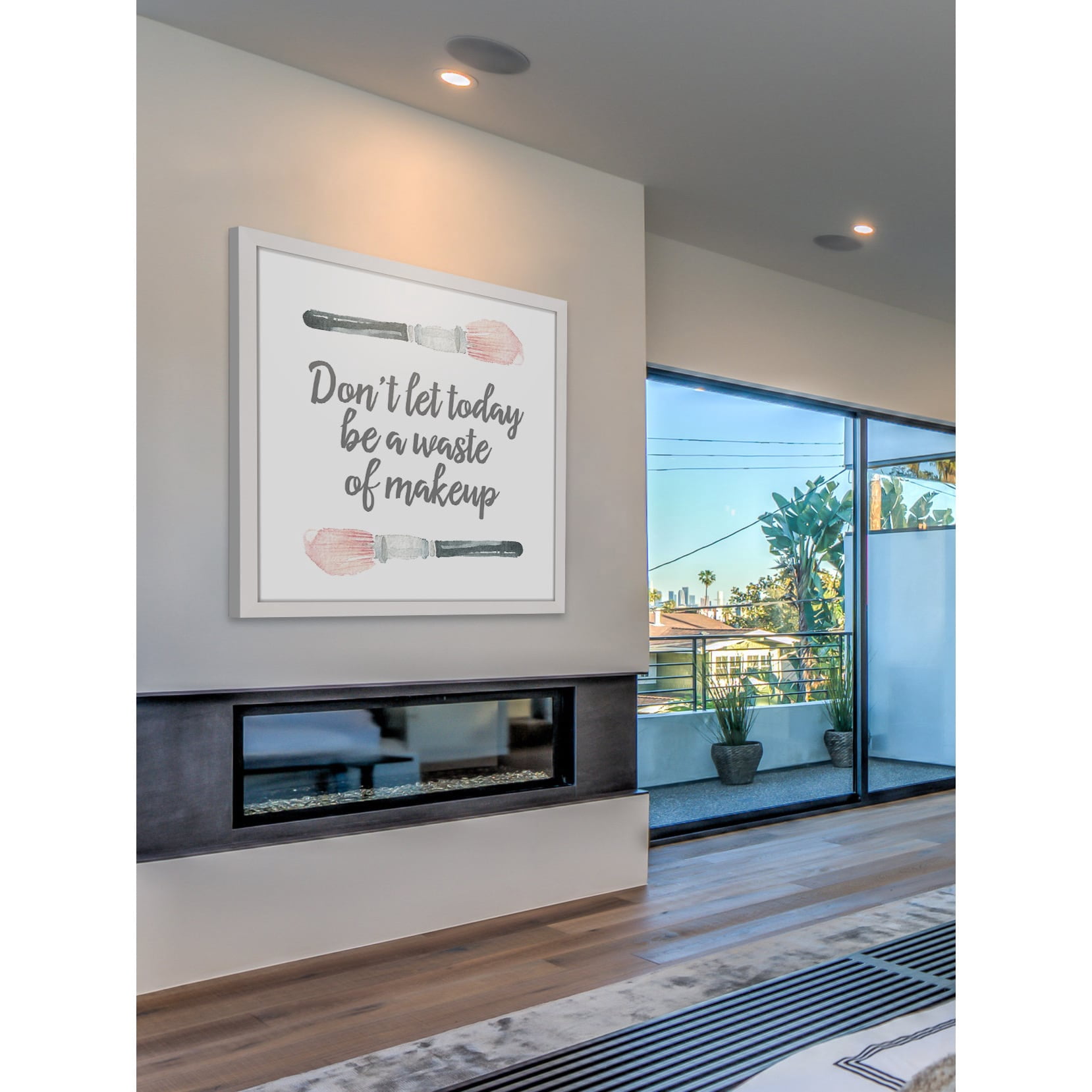 Marmont Hill "Waste of Makeup" by Shayna Pitch Framed Painting Print