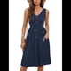 thumbnail image 3 of Vestidos de Verano para Mujer, Sin Mangas, Informales, Holgados, con Botones y Bolsillos Zafiro XXL, 3 of 9