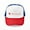 Red/Blue/White, variant on - Delta Chi Logo Red - Adjustable Unisex Printed Trucker Hat with Mesh Back