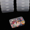 10 Packs Small Clear Plastic Beads Storage Containers Box Transparent ...