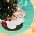 thumbnail image 3 of SKYSONIC Easter Rabbit Christmas Tree Skirt Home Decoration Large Round Christmas Tree Skirt for Holiday Party Home Christmas Day Ornaments 47.2 Inch, 3 of 6