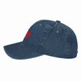 thumbnail image 2 of Canada Flag Baseball Cap Vintage Soft Washed Denim,Golf Dad Hat Adjustable Trucker Hats for Men Women Unisex Adult,Navy Blue, 2 of 6