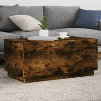 vidaXL Coffee Table Smoked Oak Engineered wood 35.4x19.7x15.7 in