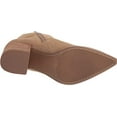 thumbnail image 4 of Steve Madden Cate Sand Suede Block Heel Pointed Toe Pull On Fashion Ankle Boots (Sand Suede, 5.5), 4 of 9