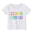 thumbnail image 6 of Shadoumai Little Girls Shirts Printed Pattern Crewneck Shirt Short Sleeve T Shirts Regular Fit Tee Shirt Clothes for Girls, 6 of 6