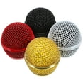 thumbnail image 1 of 4 Pcs Grille de Remplacement pour Microphone en Métal, Accessoire de Tête de Micro Sans Fil, 1 of 8