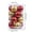 #633-Red, variant on Cheapark 16pcs 1.57in Plastic Christmas Balls - Bright Pearl Hanging Pendant Decorations for Tree