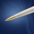 thumbnail image 4 of Waterman Expert Ballpoint Pen | Stainless Steel with 23k Gold Trim | Medium Tip | Blue Ink | Gift Box, 4 of 7
