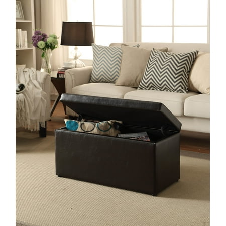 Better Homes & Gardens 30-Inch Hinged Storage Ottoman, (Best Ottoman Bed Brand)