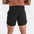 thumbnail image 6 of Fashion Men's Shorts Elastic Waist Casual Sports Shorts Solid Slim Fit Workout Gym Shorts, 6 of 7