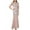 Beige - mnu, variant on JS Collections Womens Embroidered Flutter Sleeve Gown Dress, Beige, 14