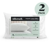 Allswell Organic Cotton Down-like Bed Pillow, Standard/Queen, 2 Pack