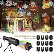 HEVIRGO LED Flashlight Projector Light Romantic Christmas Birthday Party Decor Lamp