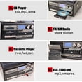 thumbnail image 4 of Tocadiscos de vinilo LoopTone 10 en 1, 3 velocidades, Bluetooth, negro y gris, 4 of 7