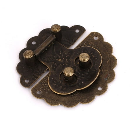 60mmx60mm Vintage Style Bronze Tone Suitcase Decorative Hasp Latch Lock