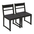 thumbnail image 2 of Fernious Dining Chair on Mango Solid Wood in Dark Gray Finish - 2 Piece Set, 2 of 6