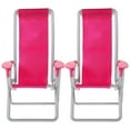 thumbnail image 1 of Mini silla reclinable para casa, silla de playa plegable de simulación, accesorios para modelo de casa (mini silla de juguete), 2 uds., 1 of 6