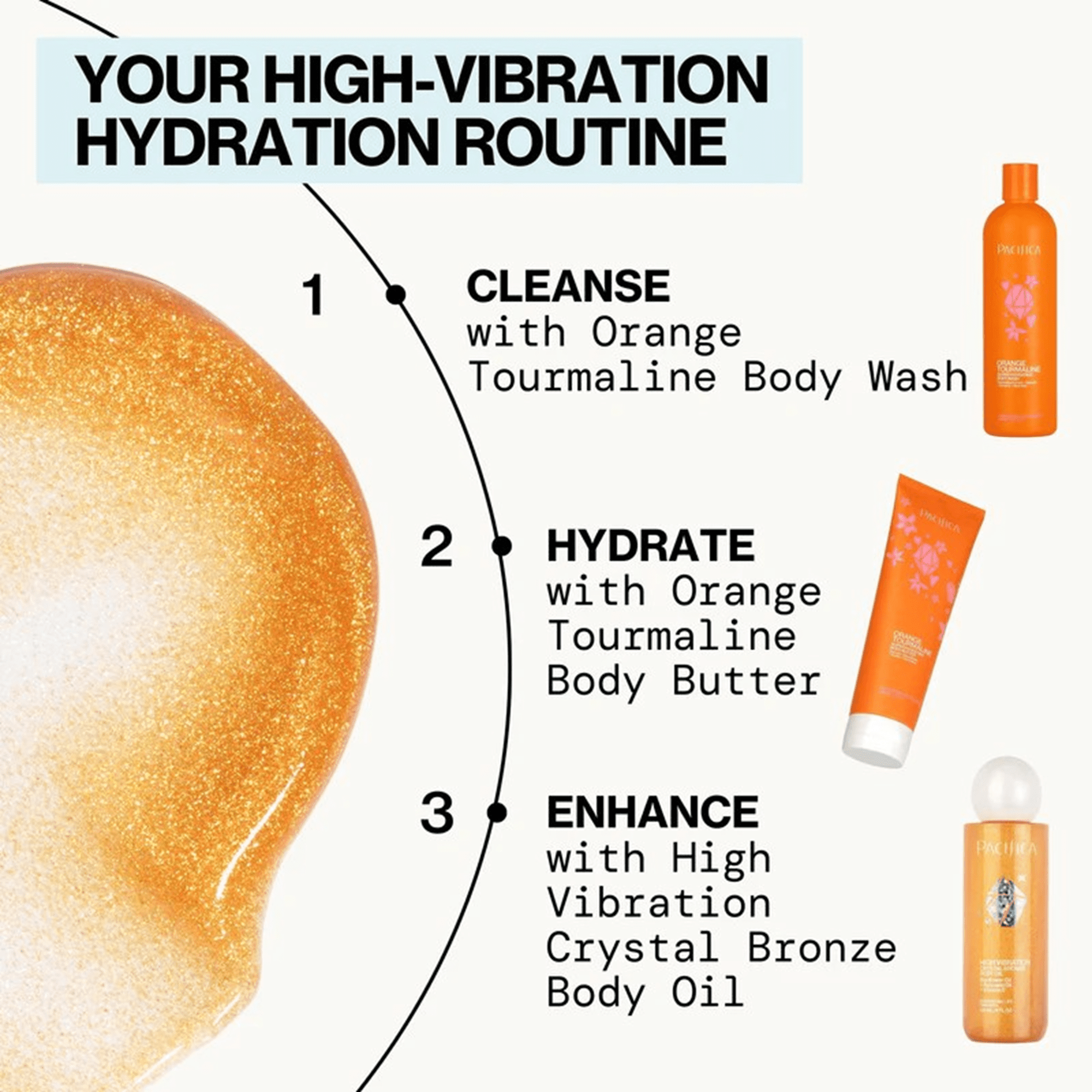 Pacifica - Huile corporelle scintillante Crystal Bronze - 120 ml