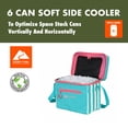 thumbnail image 5 of Ozark Trail Coated Soft-Side Cooler with Removable Hardliner, 6 Can, 6 qt, Summer Vibes Collection, Bright Green, 5 of 9