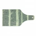 thumbnail image 1 of Birch Cutting Board, Tree Branches Vintage Bohemian Contemporary Illustration of Nature, Tempered Glass Cutting and Serving Board, Wine Bottle Shape, Pale Yellow and Warm Taupe, by Ambesonne, 1 of 1