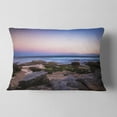 thumbnail image 2 of Designart Maroubra Beach at Sunset Panorama - Modern Seashore Throw Pillow - 12x20, 2 of 5