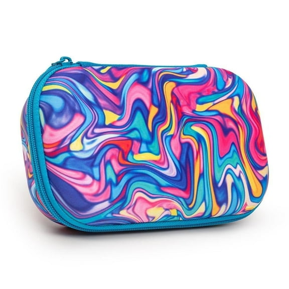 ZIPIT Swirls Pencil Case, Cute Colorful Pencil Box