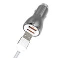 thumbnail image 2 of 36W Fast Car Charger for Orbic Myra 5G UW, Magic 5G Phones - 2-Port USB Type-C Cable Power Adapter DC Socket Quick Charge A3Q, 2 of 6