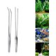 thumbnail image 2 of 2 pinzas de alimentación, pinzas largas de acero inoxidable, juego de pinzas rectas y curvas, para reptiles de acuario, plantas, serpientes, lagartos, 2 of 5