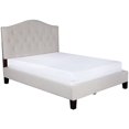 thumbnail image 4 of Atlantic Furniture Naples Upholstered Queen Panel Bed in Pebble Beach, 4 of 14