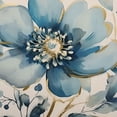 thumbnail image 6 of Acheng Blue Flower Round Tablecloth with Elastic Edge 100% Polyester Fiber 46-50, 6 of 8