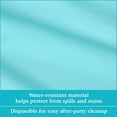 thumbnail image 6 of (6 pack) Round 84" Light Blue Plastic Table Cover, by Way To Celebrate, 6 of 7