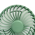 thumbnail image 2 of Ventilador portátil de doble cabezal, miniventilador de escritorio plegable USB para estudiantes y oficinas, modelo 049, diseño redondo verde, 2 of 5