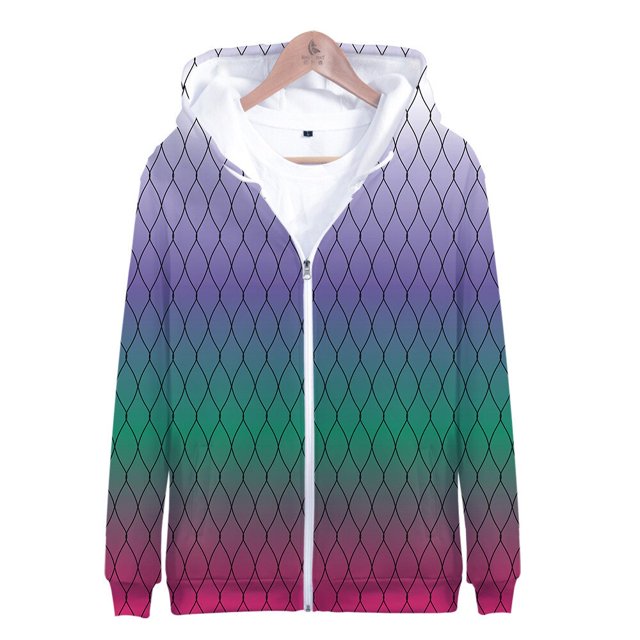 Demon Slayer-sudaderas con capucha 3D para hombres y niños, disfraces de Kimetsu no Yaiba, chaqueta con cremallera de Anime 3D, ropa de calle para adultos y niños