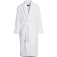 thumbnail image 5 of Lands' End Men's Full-Length Turkish Cotton Terry Bathrobe – 55" Length | Plush, Absorbent, 2 Pockets, Spa Comfort, 5 of 5